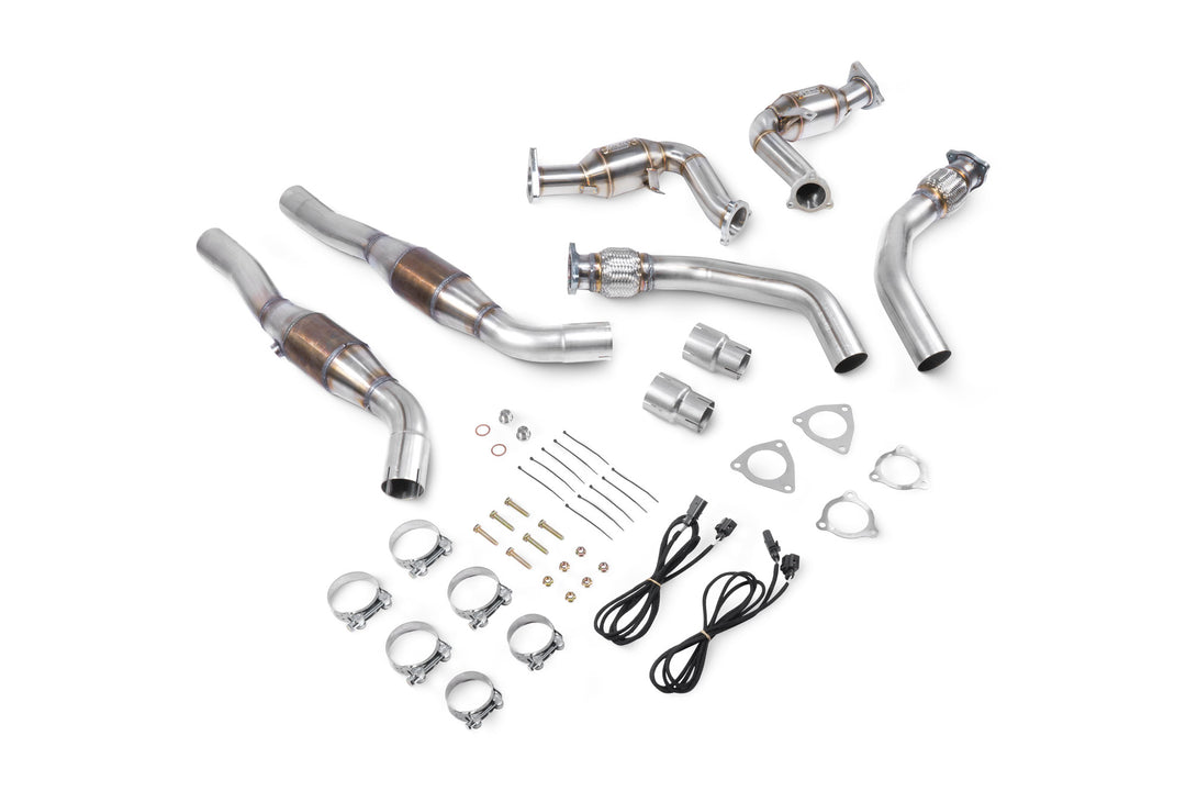 Scorpion Exhausts Audi S4 3.0 TFSI V6 Quattro Saloon, Sedan & Avant B8/B8.5 09-16 / S5 3.0 TFSI V6 Quattro 8T Coupe 12-17 Downpipes with Sports Cats in Front Pipes