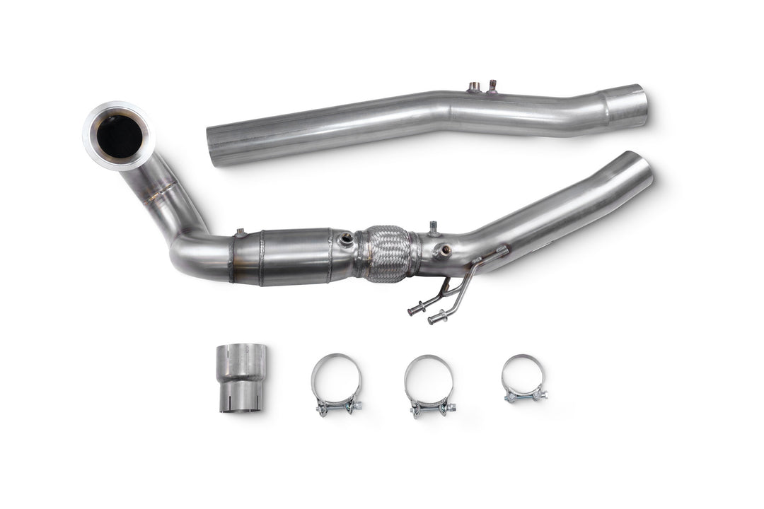 Scorpion Exhausts VAG Audi S3 8Y Sportback & Saloon, VW Golf MK8 R, Audi SQ2, Cupra Formentor 2.0 TSI 4Drive Downpipe with high flow sports catalyst