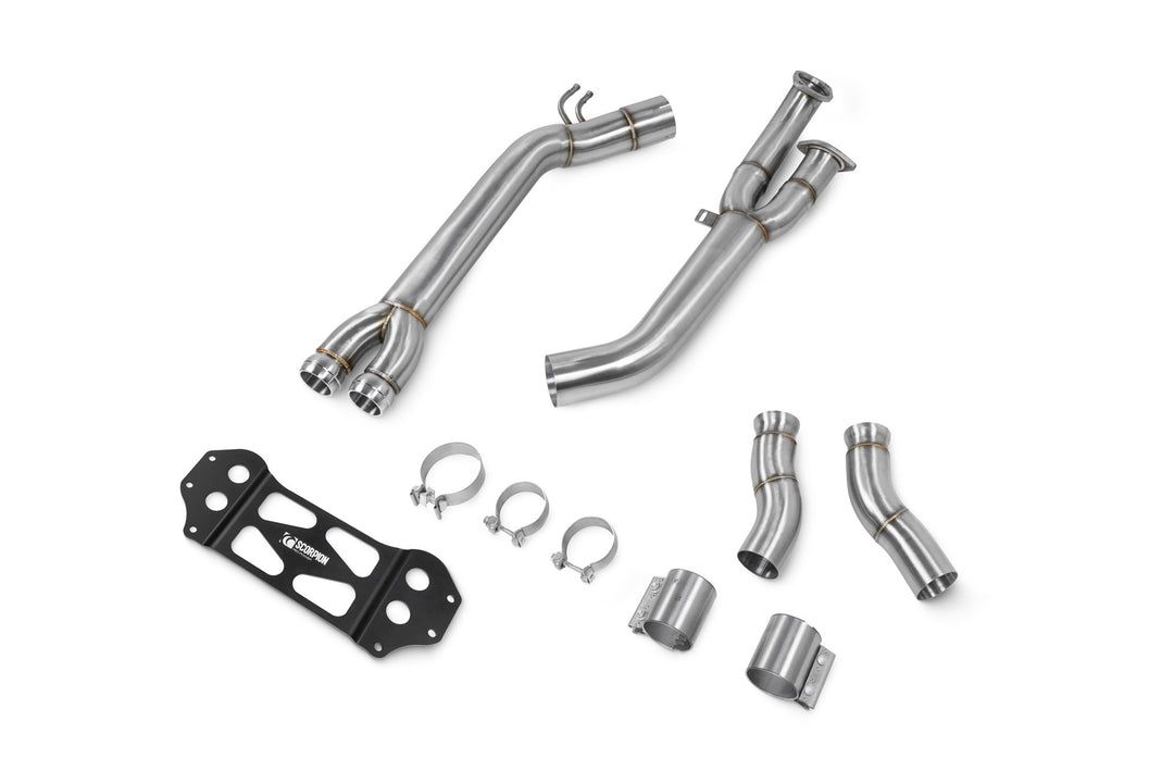 Scorpion Exhausts BMW M3 G80/G81 / M4 G82 including Competition & xDrive Single Mid Pipe (Removes GPF)