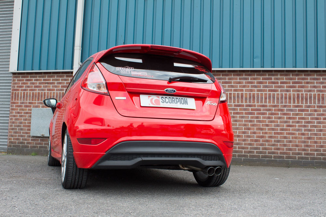 Scorpion Exhausts Ford Fiesta Ecoboost 1.0T 100,125 & 140 PS (Zetec S rear valance required) Resonated cat-back system