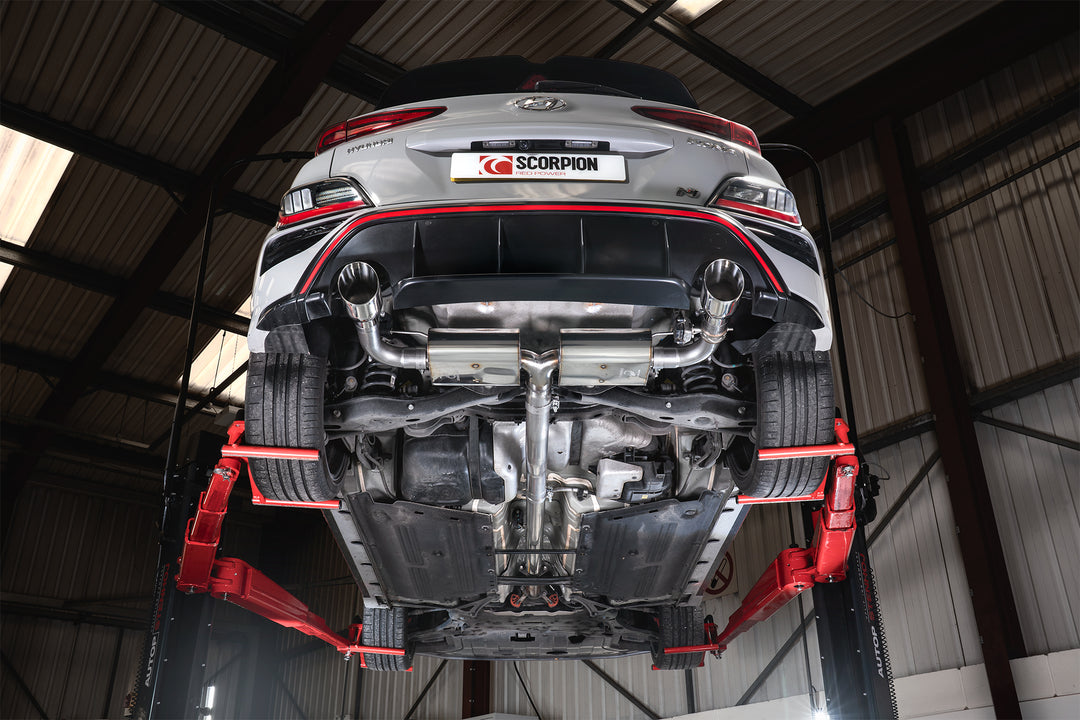 Scorpion Exhausts Hyundai Kona N Non-resonated gpf-back system with valves