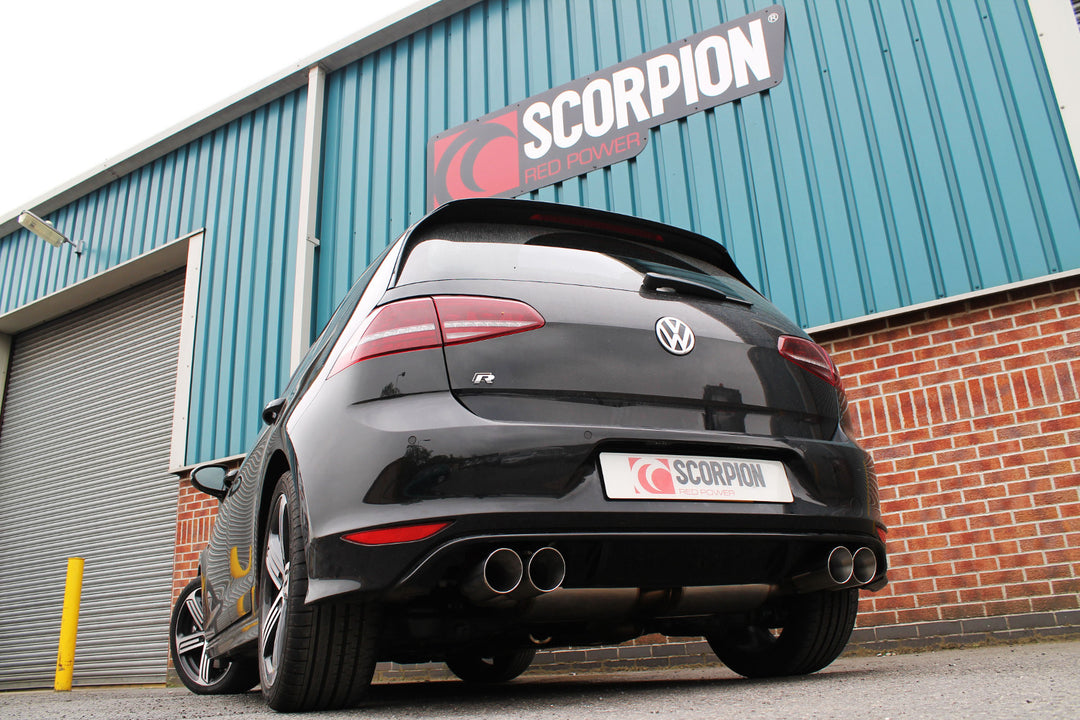 Scorpion Exhausts Volkswagen Golf MK7 R Resonated cat-back system with no valves