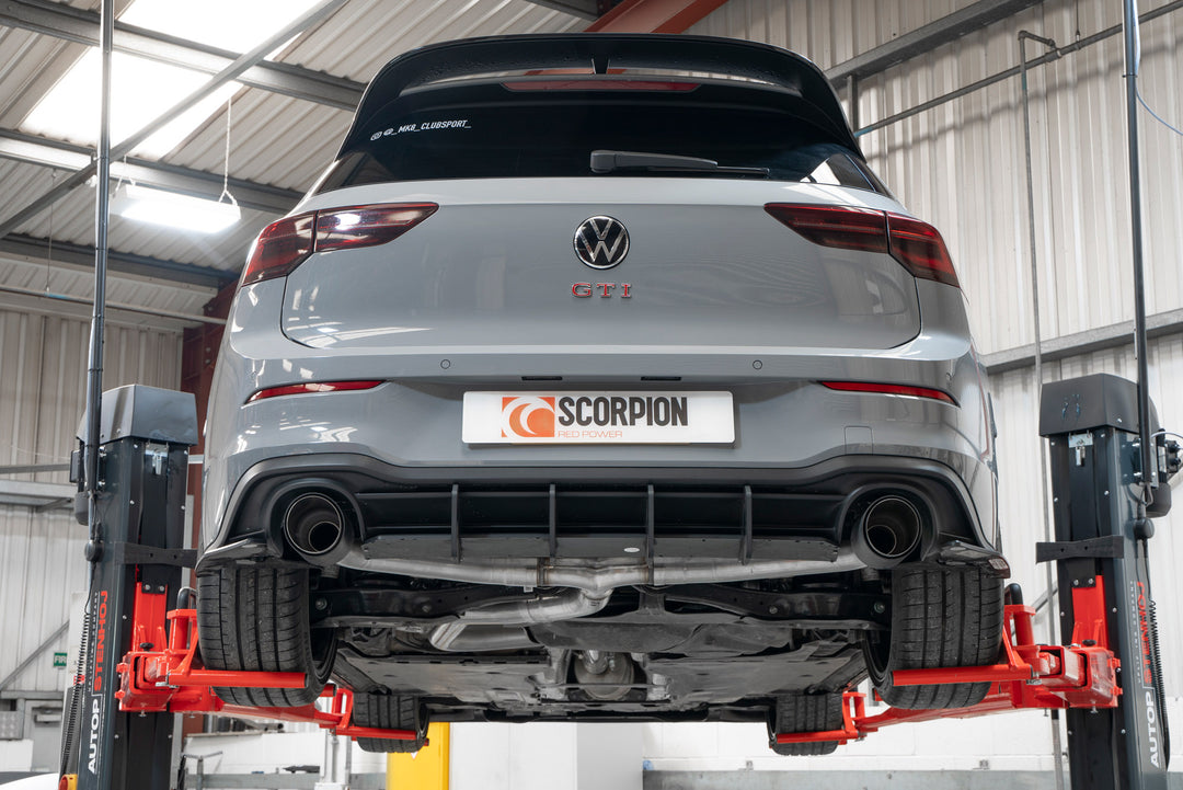Scorpion Exhausts Volkswagen Golf MK8 / MK 8.5 GTi Clubsport Non-resonated Predator GPF-back system