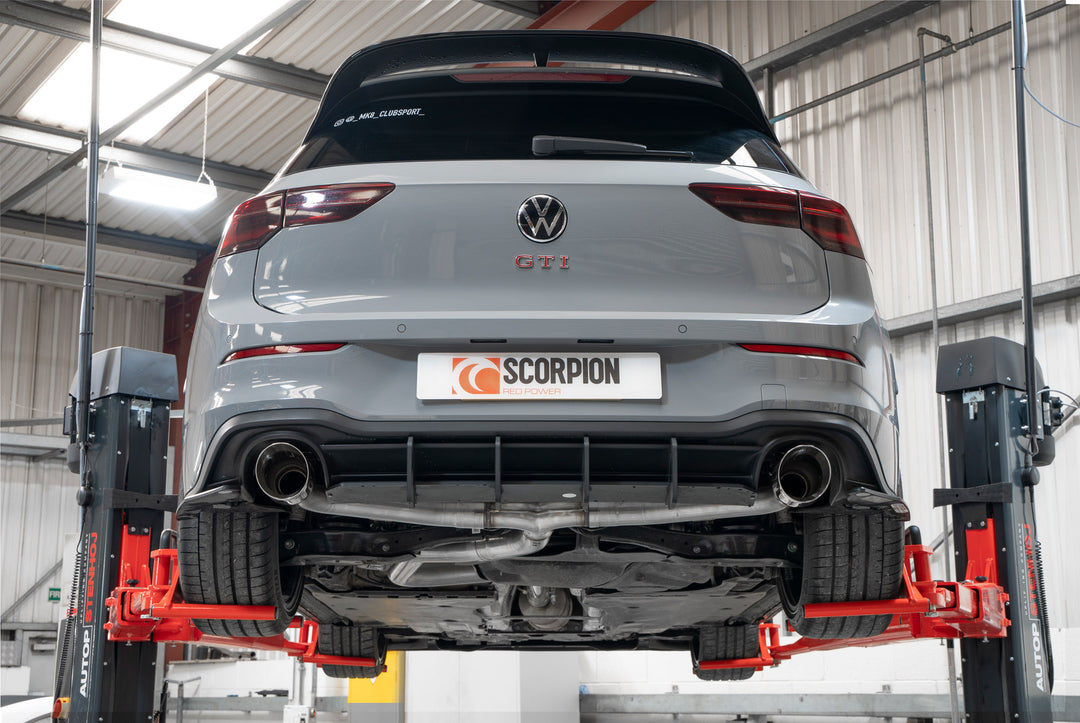 Scorpion Exhausts Volkswagen Golf MK8 / MK 8.5 GTi Clubsport Non-resonated Predator GPF-back system