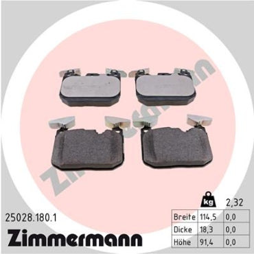 Zimmermann Brake pads for BMW M2 Coupe (F22, F87) front