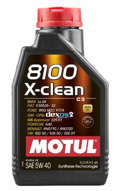 Motul 5W40 8100 X-clean 1 Litre