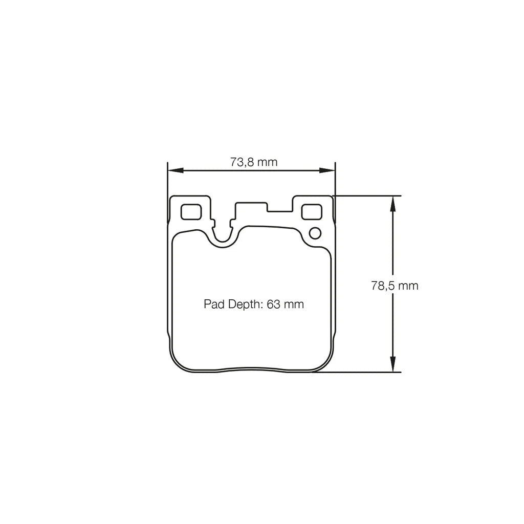 PAGID 4933-RSL1 Rear Brake Pads RSL1 for BMW M2 (F87) / M3 (F80) / M4 (F82)
