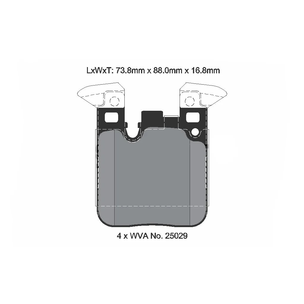 PAGID T8105SP2001 Rear Brake Pads STREET+ for BMW M2 (F87) / M3 (F80) / M4 (F82)