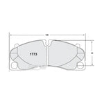 Load image into Gallery viewer, PFC 1773.331.17.44 Front Brake Pads Race 331 CMPD 17 mm for PORSCHE 911 GT3 (992) / GT2RS / GT3RS / Turbo S (991)
