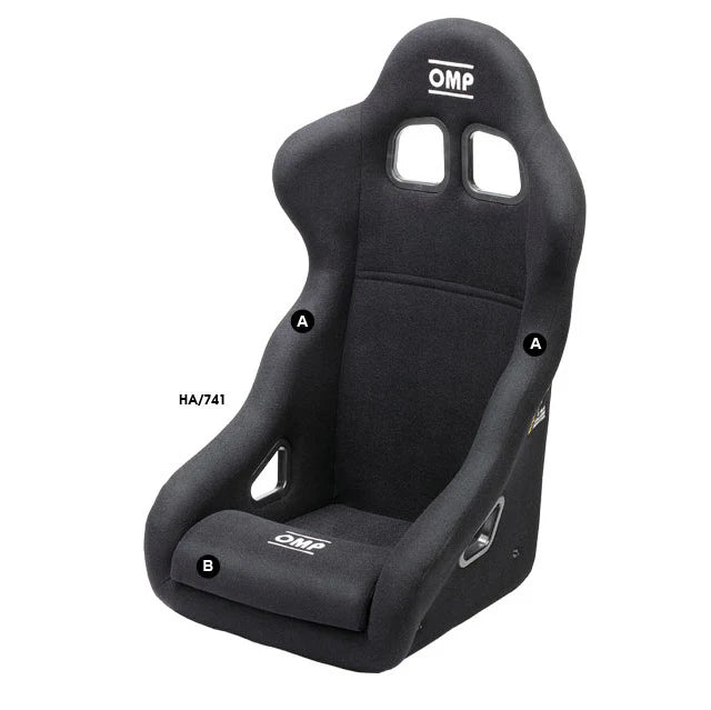 OMP HA0-0741-B01-071 (HA/741E/N) Seat (FIA) TRS-E, black