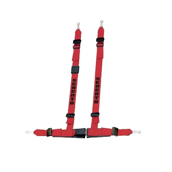 SCHROTH 13542E Seat Belt Rallye Cross 4-point 50 mm (2“) Right, Asm, ECE, Red