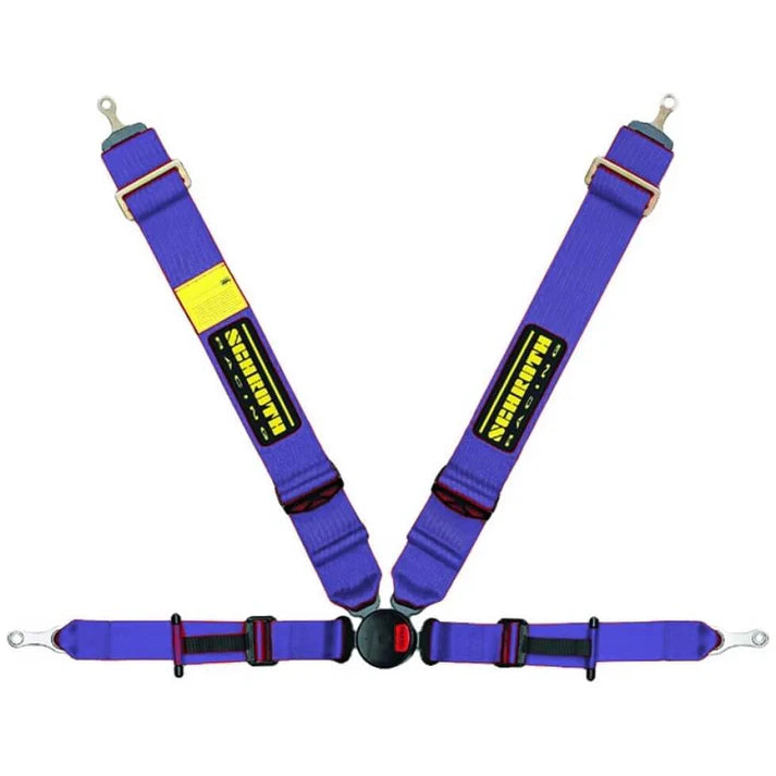 SCHROTH 25170 Seat Belt Profi 2-FE 4-point Right, Asm, ECE, Blue